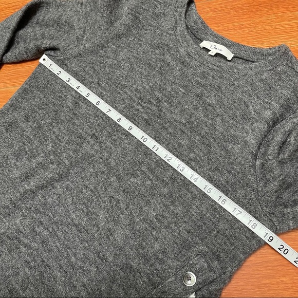 CLU Blouse - Size Small - Gray w White accents - Picture 8 of 9
